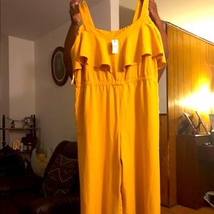 Brand new plus size off-the-shoulder jumpsuit